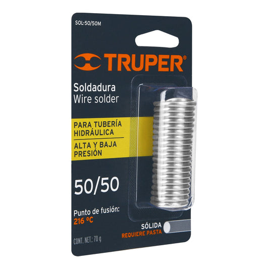 MINI SOLDADURA 50/50 PARA TUBERIA HIDRAULICA, 70G