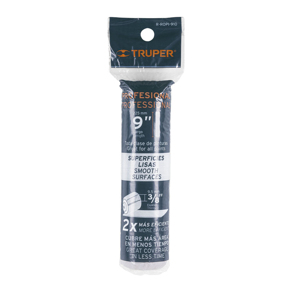 REPUESTO PARA RODILLO PARA PINTAR, FELPA 9 X 3/8", EXTRA LISA