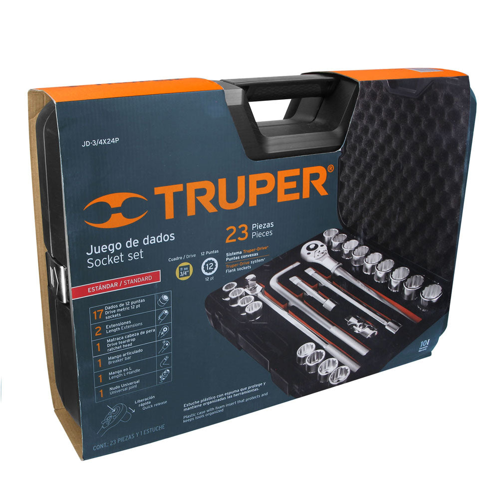 JGO DADOS STD CUADRO 3/4" 24PZAS