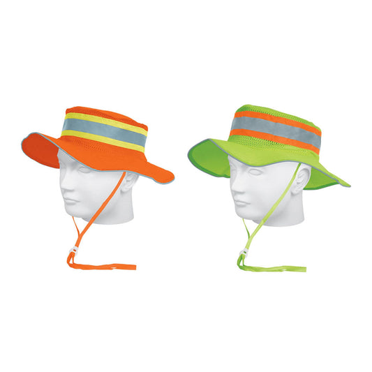 SOMBRERO ALTA VISIBILIDAD CON REFLEJANTE VERDE SR-600V