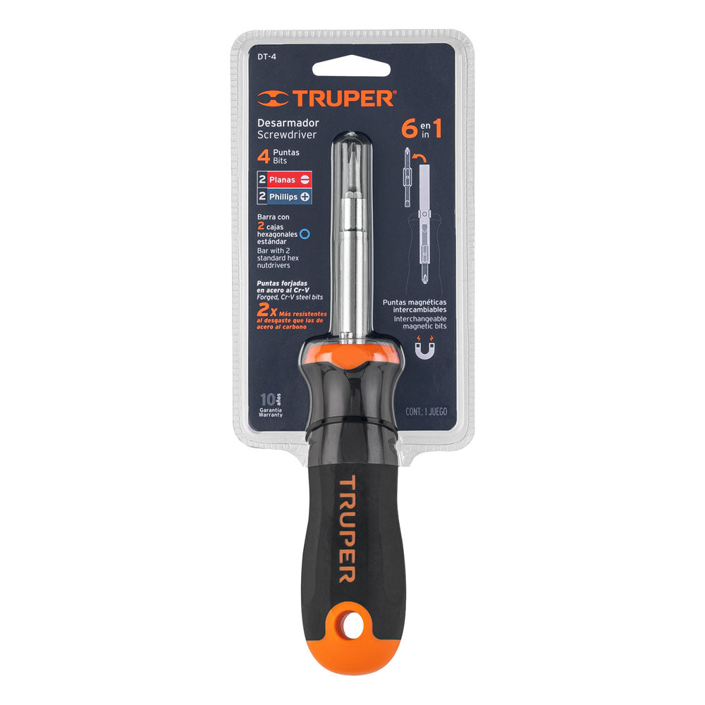 DESARMADOR 4 PUNTAS TRUP DT-4