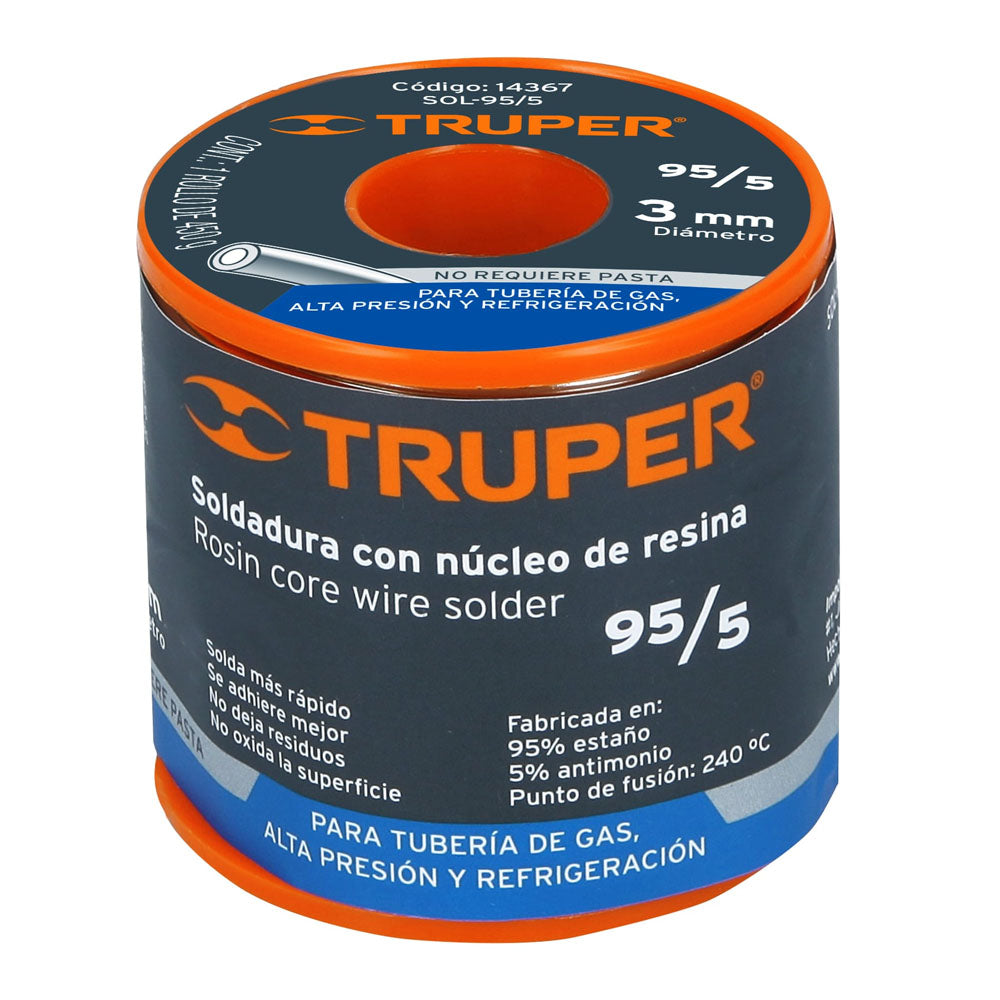 450G SOLDADURA SOLIDA 95/5 P/TUB. GAS