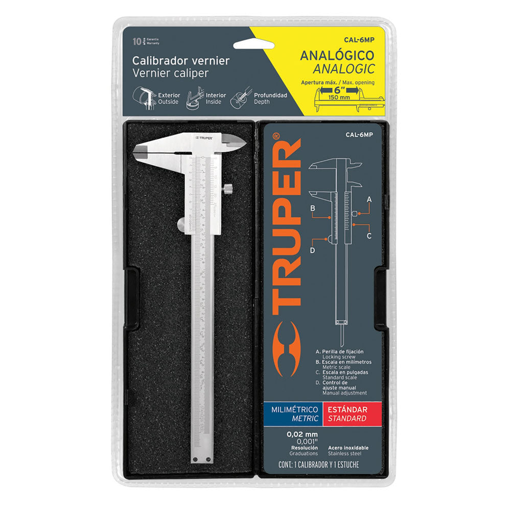 CALIB.DE ACERO TRUPER CAL-6MP