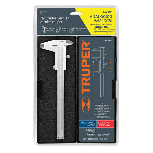 CALIB.DE ACERO TRUPER CAL-6MP