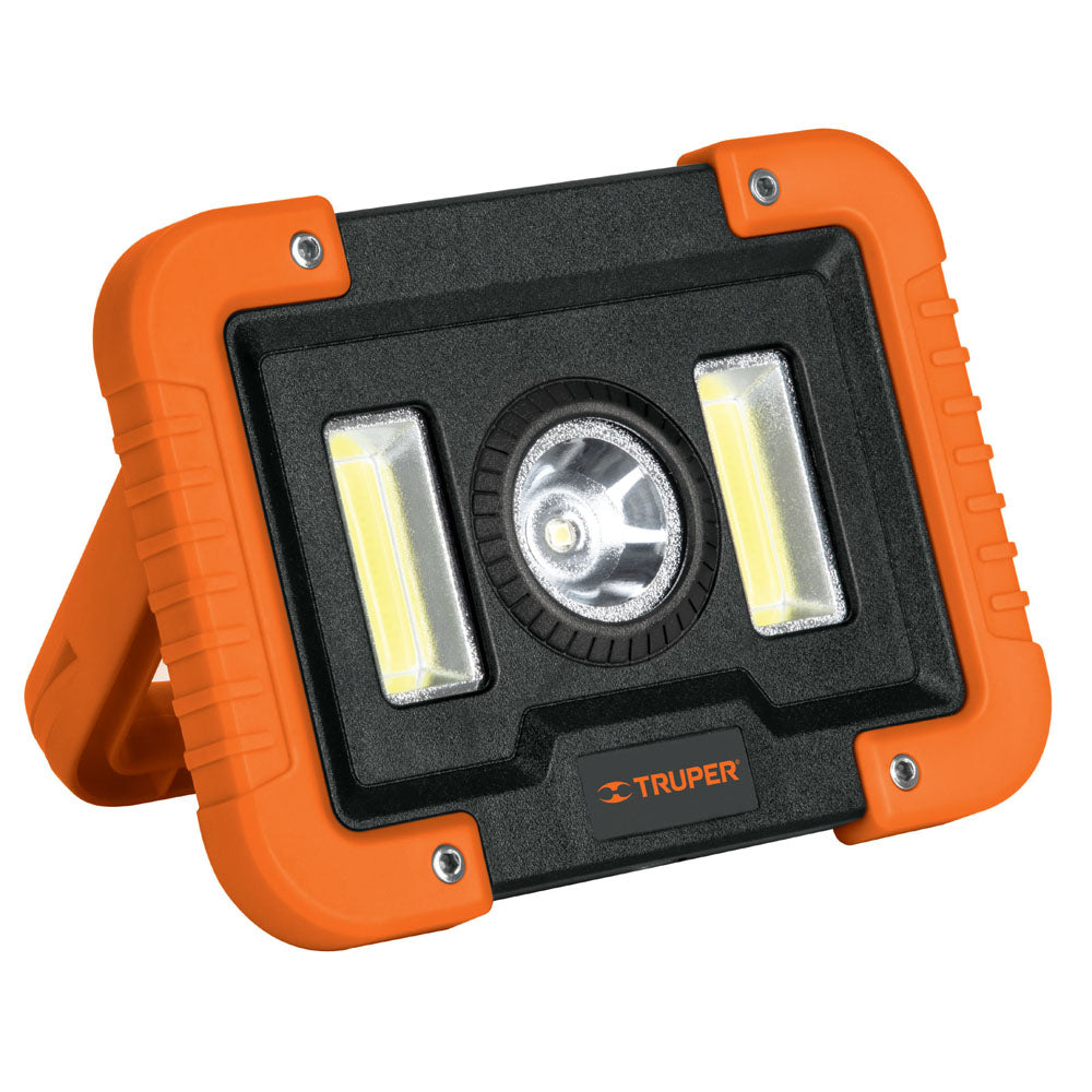 LAMPARA DE TRABAJO RECARGABLE DE LEDS LATERALES Y CENTRAL