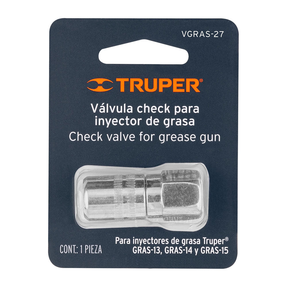 VALVULA CHECK PARA GRASERA 27 NPT