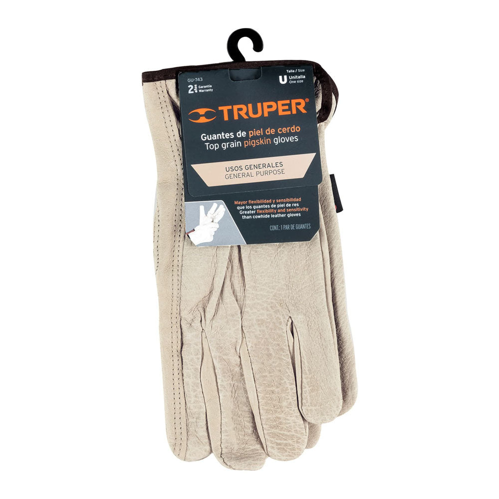 GUANTES DE PIEL DE CERDO TIPO OPERADOR