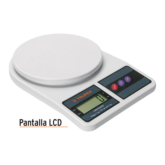 BASCULA DIGITAL BASE PLASTICA PARA COCINA 5KG BASE-5EP