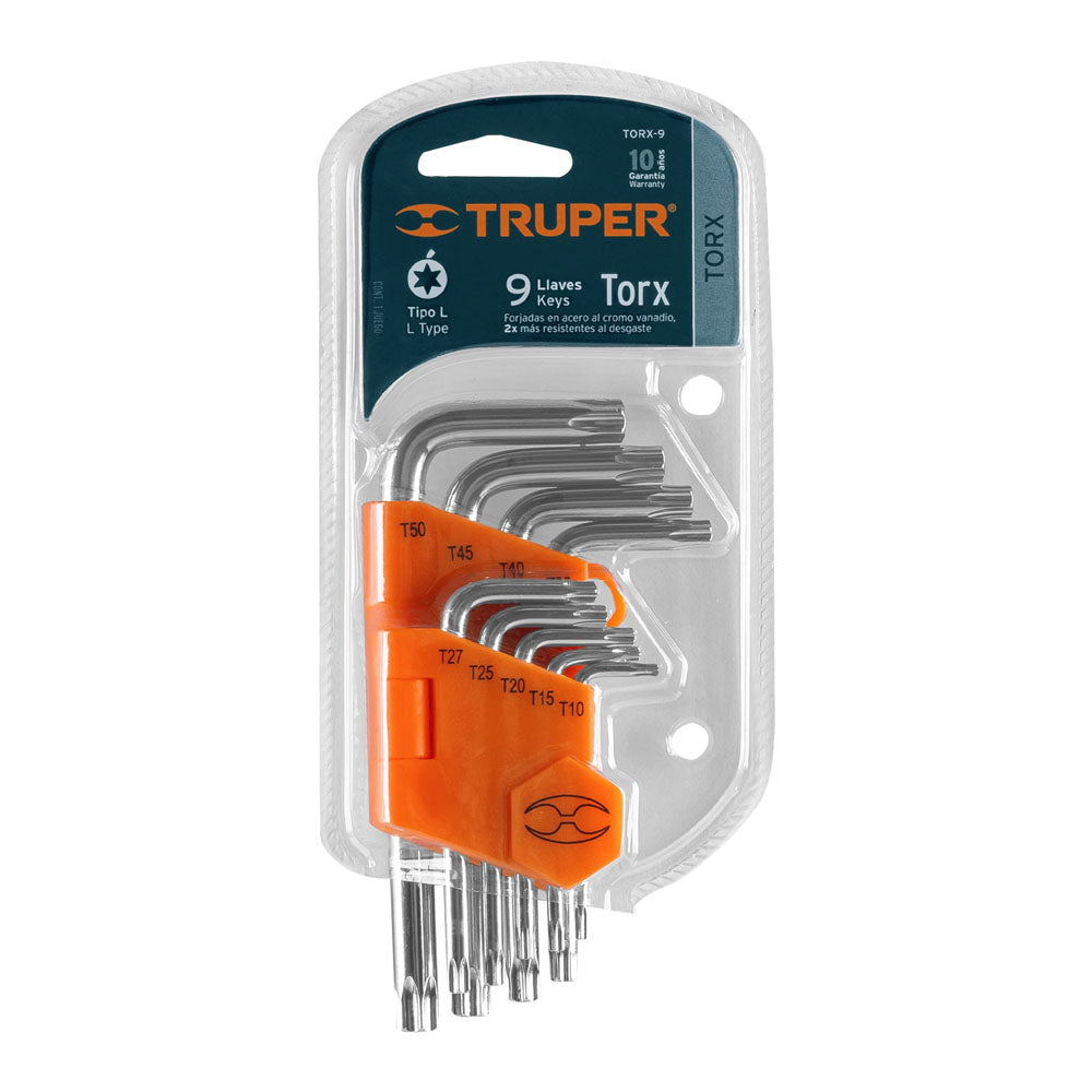 JGO.LLAVES TORX "L" TRU.TORX-9