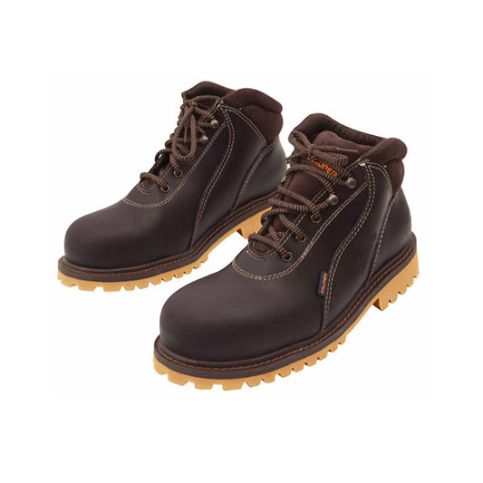 ZAPATOS CON CASCO, #29, COLOR CAFÉ