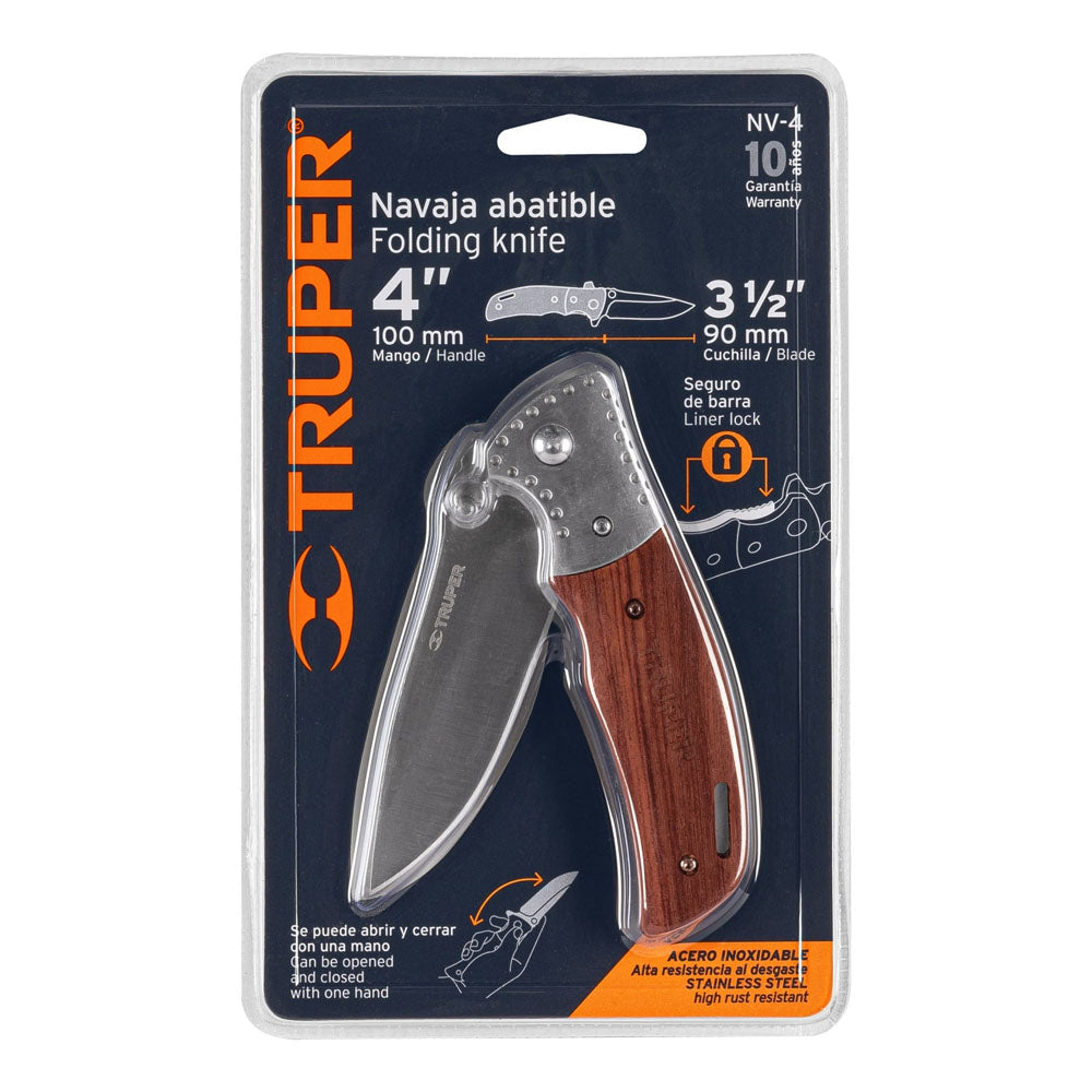 NAVAJA METALICA 4" TRUPER NV-4