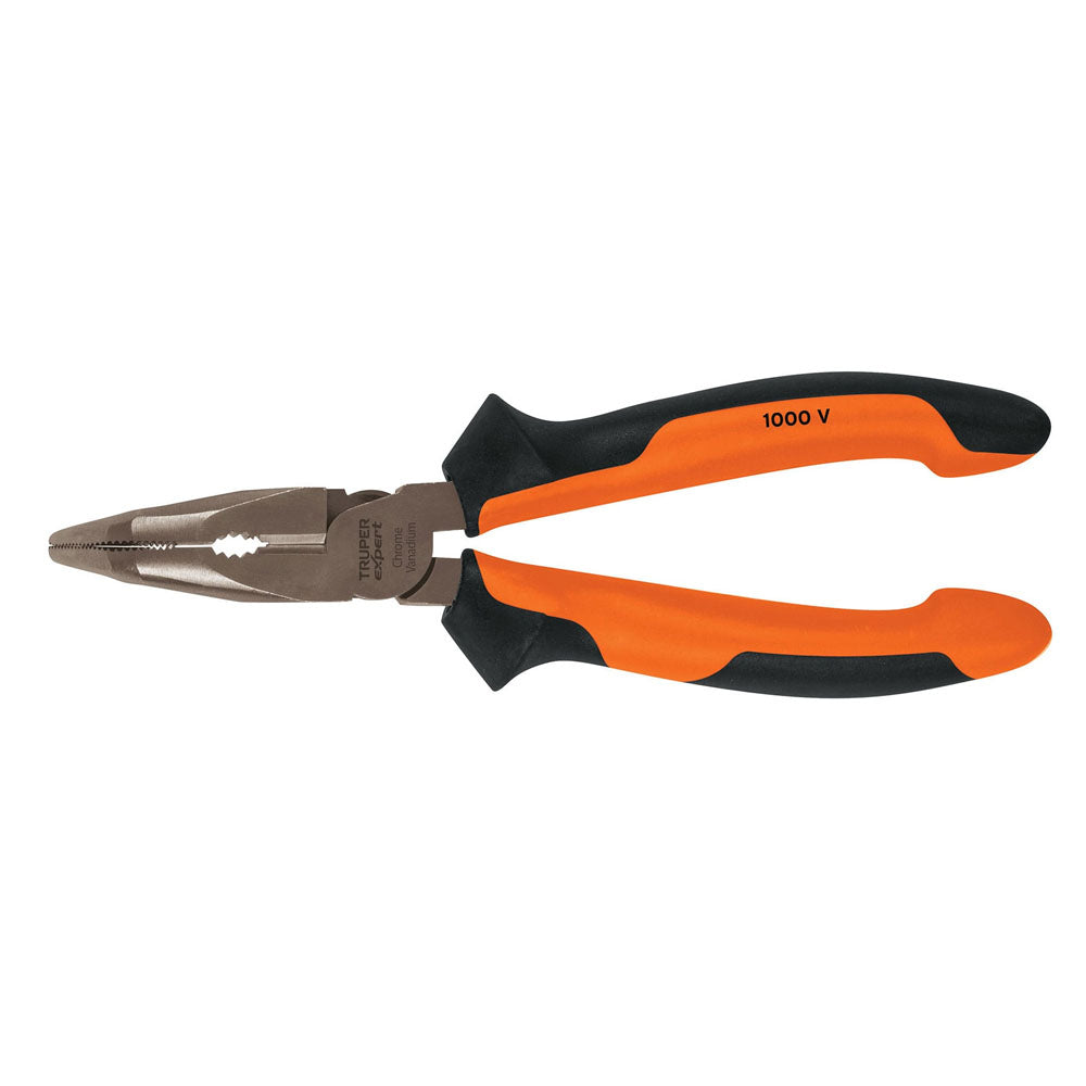 T302-6X PINZAS PUNTA CURVA MANGO BICOLOR 6"