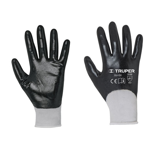 GUANTES DE POLIESTER CON CUBRIMIENTOS DE NITRILO
