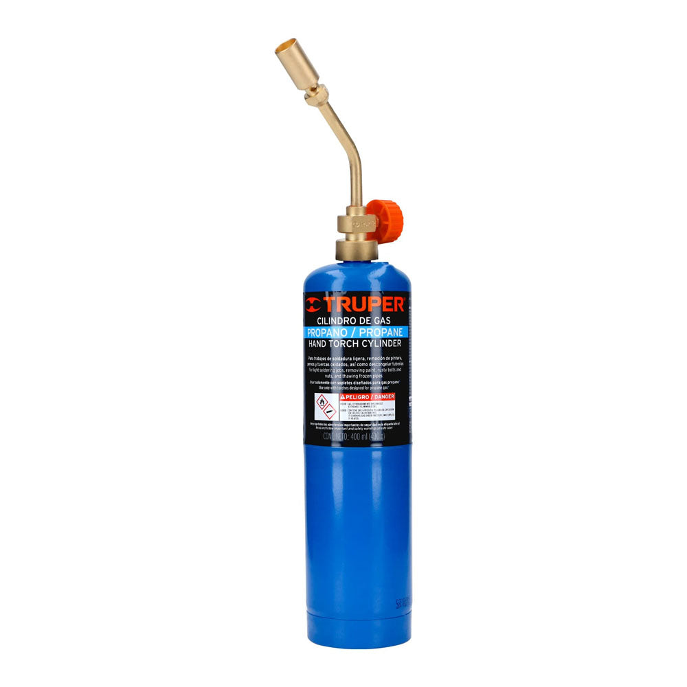 KIT DE MECHERO Y CILINDRO DE GAS 400G PROPANO KIT-GAS-400A
