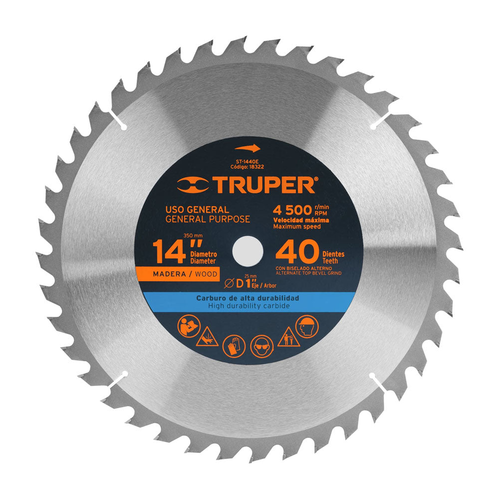 SIERRA TUNGSTENO 14" 40DIENTES
