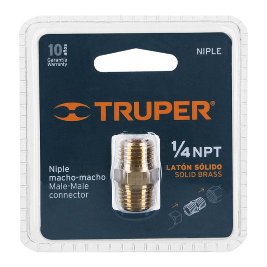 NIPLE LATON P/EQUIPO AIRE 1/4NPT