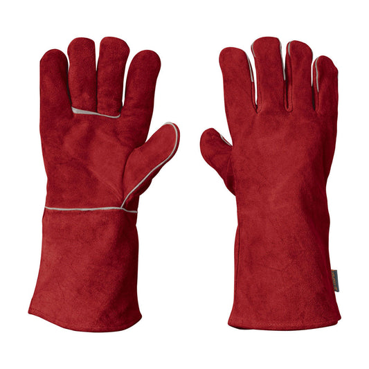 GUANTE ROJO DE CARNAZA P/SOLDA GU-505