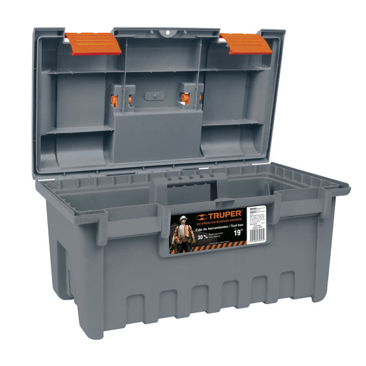 CAJA DE HERRAMIENTAS TRUPER AMPLIA 19" COLOR GRIS