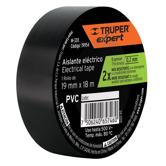 CINTA DE AISLAR 19MMX18M TRUPER