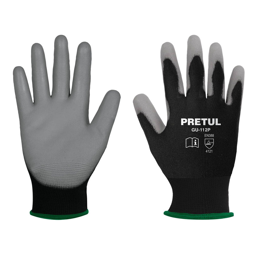 GUANTES DE NYLON RECUBIERTOS DE POLIURETANO MEDIANOS PRETUL