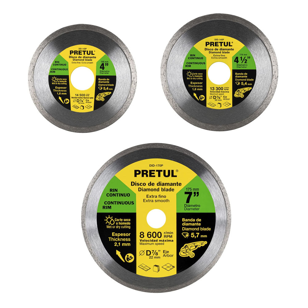 D-804C-P DISCO DE DIAMANTE RIN CONTINUO 7"