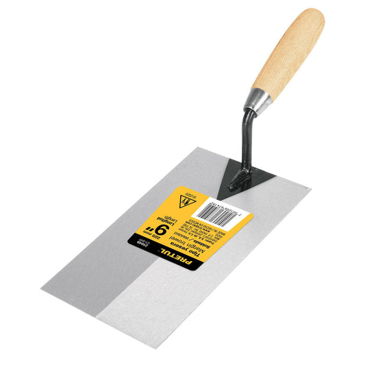 CUCHARA PARA ALBAÑIL, 9", YESERA, PRETUL