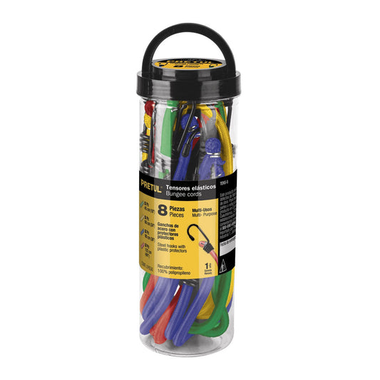 TENSORES ELASTICOS JGO 8PZAS PRETUL TENS-8