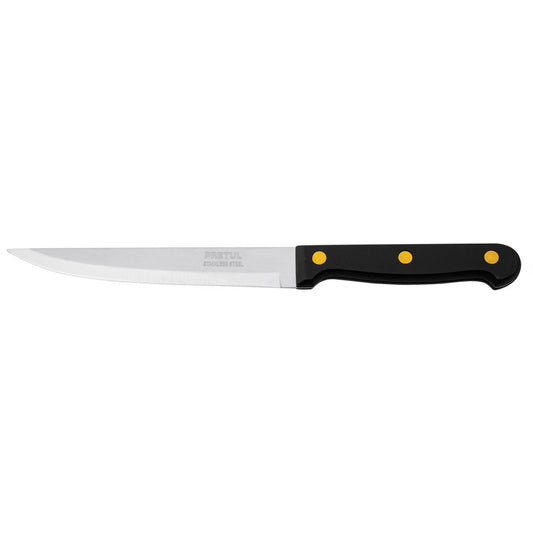 CUCHILLO PARA ASADO LISO, MANGO PLÁSTICO, 5'