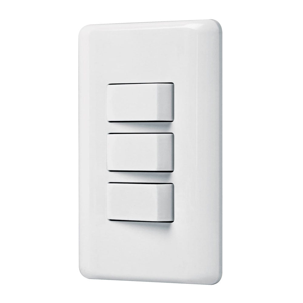 PLACA ARMADA CON 3 INTERRUPTORES SENCILLOS