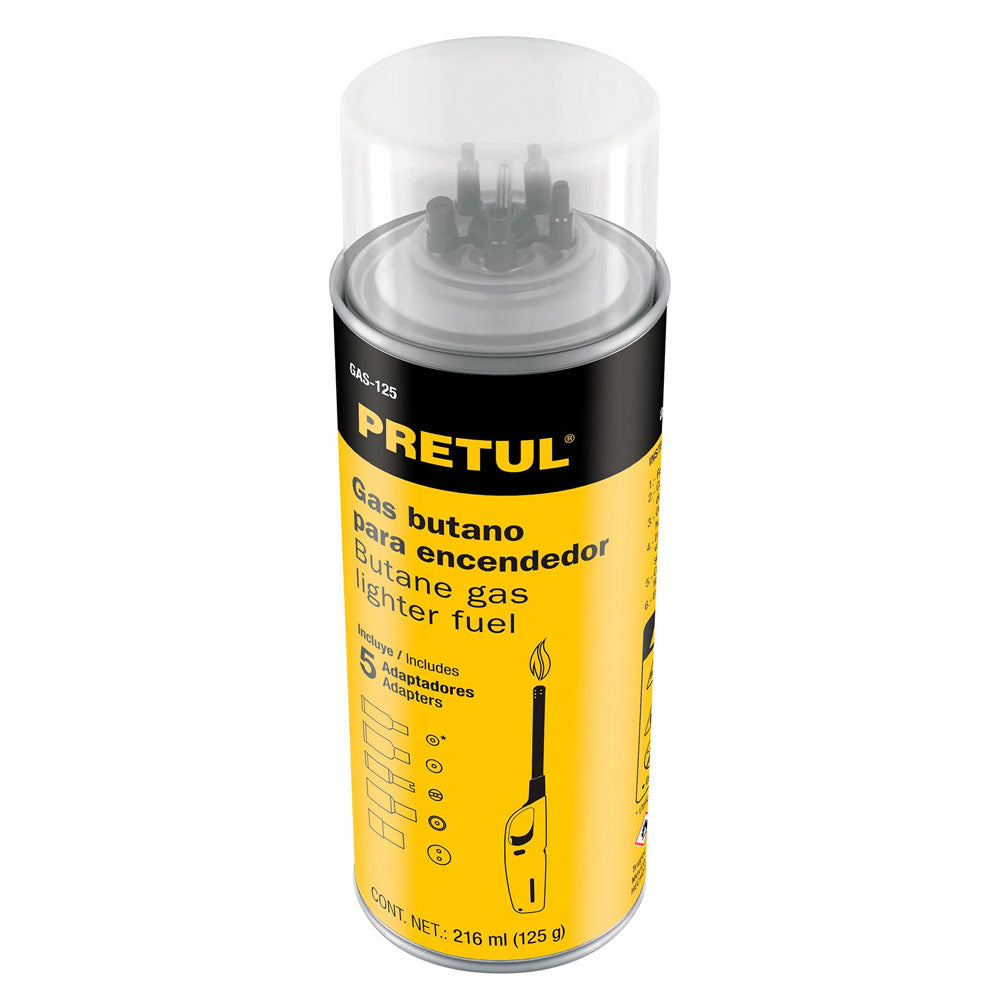 LATA DE GAS BUTANO PARA ENCENDEDOR 125ML