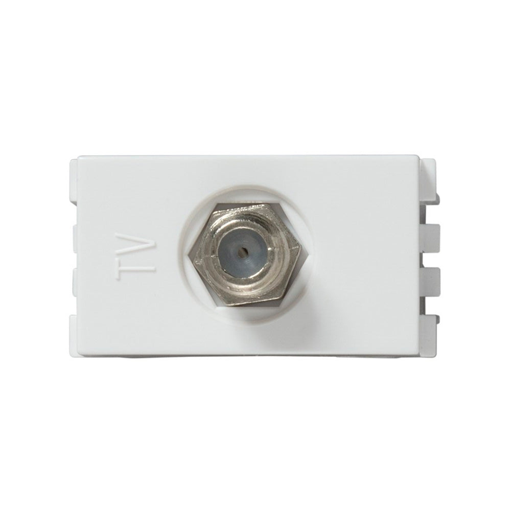 TOMA TV COAXIAL BLANCO S25