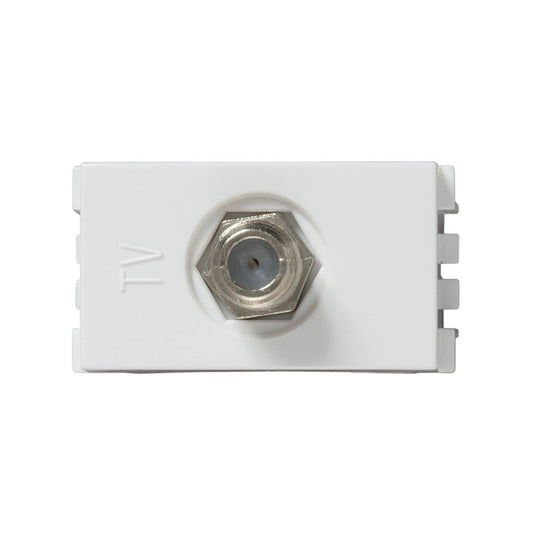TOMA TV COAXIAL BLANCO S25