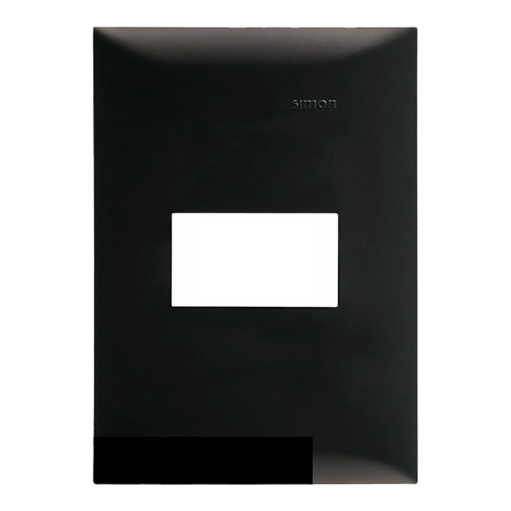 PLACA 1MOD S25 NEGRO EBANO S/CHASIS
