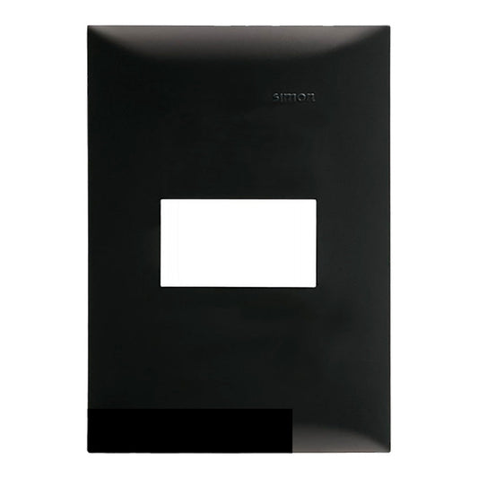 PLACA 1MOD S25 NEGRO EBANO S/CHASIS