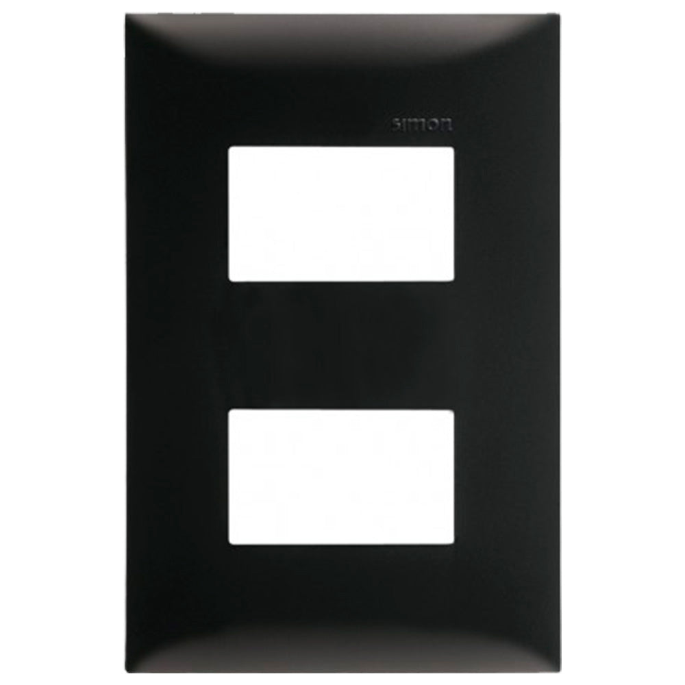 PLACA 2MOD S25 NEGRO EBANO S/CHASIS