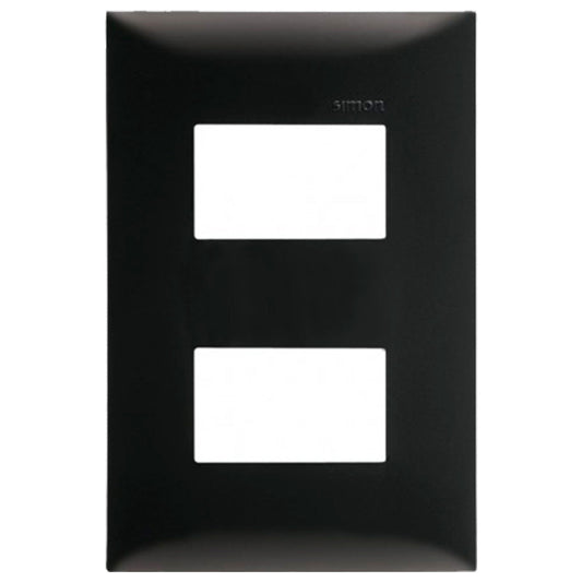 PLACA 2MOD S25 NEGRO EBANO S/CHASIS