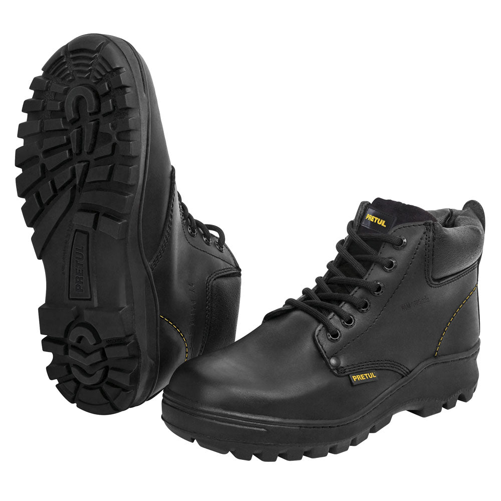 ZAPATO C/CASCO # 25 NEGRO AGUJETA BICOLOR