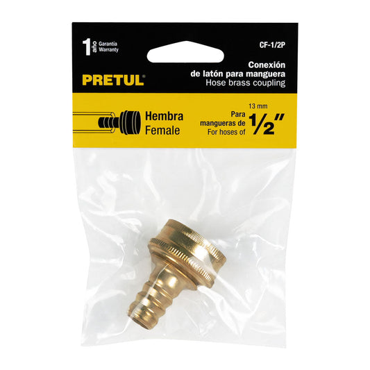CONECTOR SENCILLO 1/2 HEMBRA
