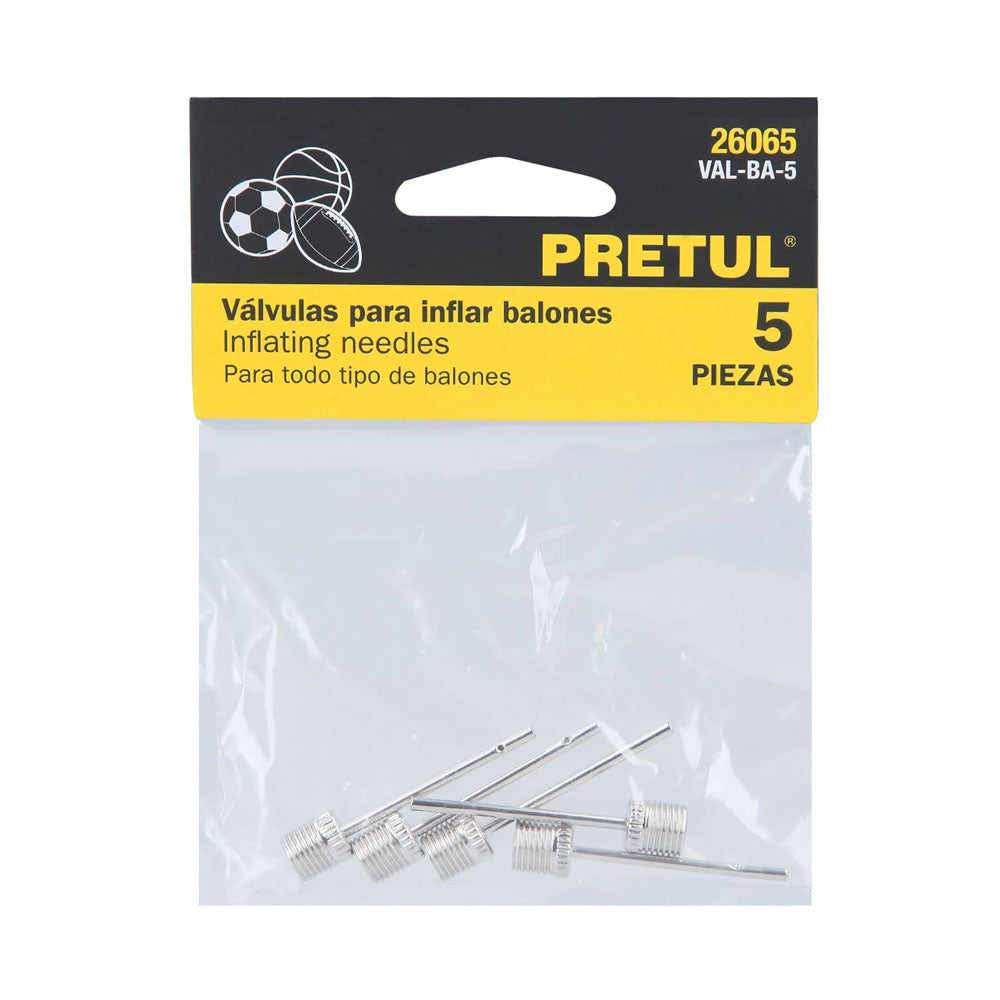 VALVULA PARA INFLAR BALONES BOLSA 5 PZAS