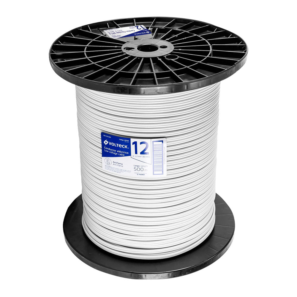 CORDON DUPLEX PARA EXTENSIONES 12 AWG BOBINA 500 M