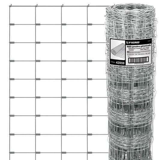 MALLA GANADERA DE ACERO GALVANIZADO 1.67 X 50 M
