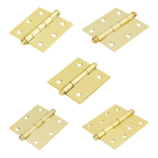 BISAGRA ACERO LATONADO 2.5MM CABEZA PLANA