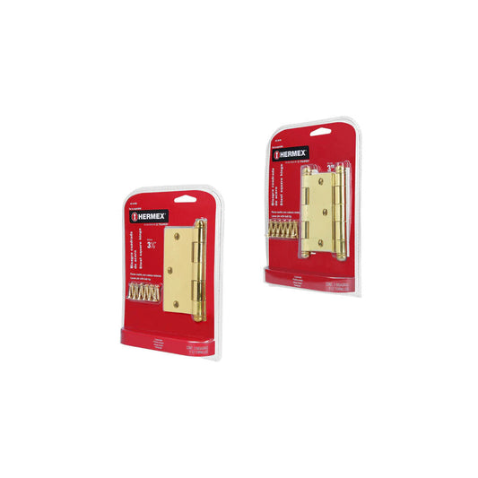 BISAGRA ACERO LATONADO 2.2MM EN BLISTER BC-351RB