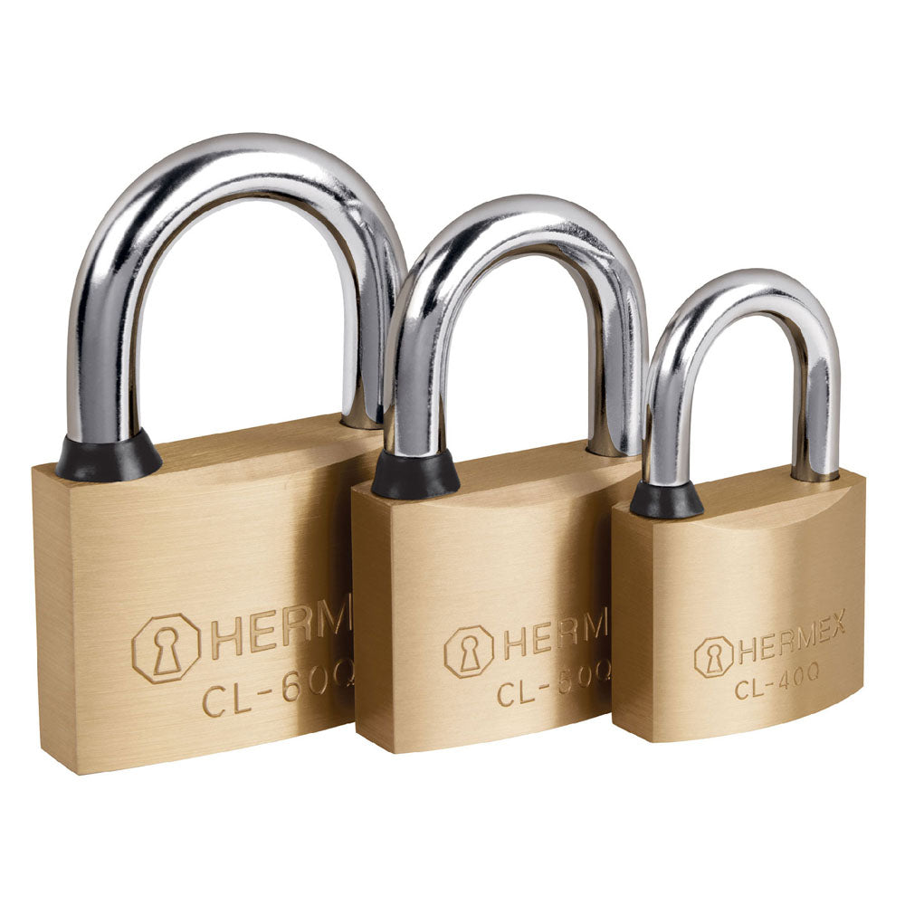 CANDADO LATON 50MM LLAVE DE PUNTOS CL-50Q