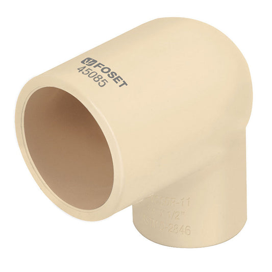 CODO 90° REDUCIDO DE CPVC, 19MM X 13MM