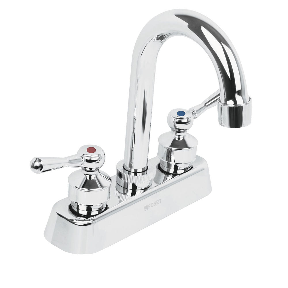 MEZCLADORA PLASTICA P/LAVABO CUELLO TIPO BAR BLANCA MP-060P