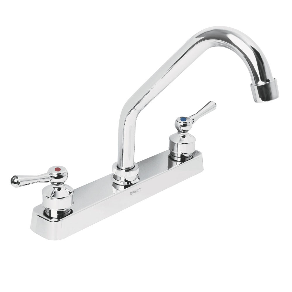 MEZCLADORA PLASTICA P/ FREGADERO CUELLO CORTO FP-317P