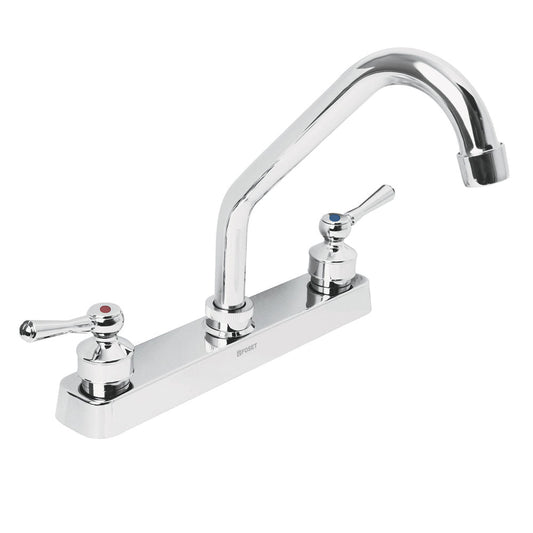 MEZCLADORA PLASTICA P/ FREGADERO CUELLO CORTO FP-317P
