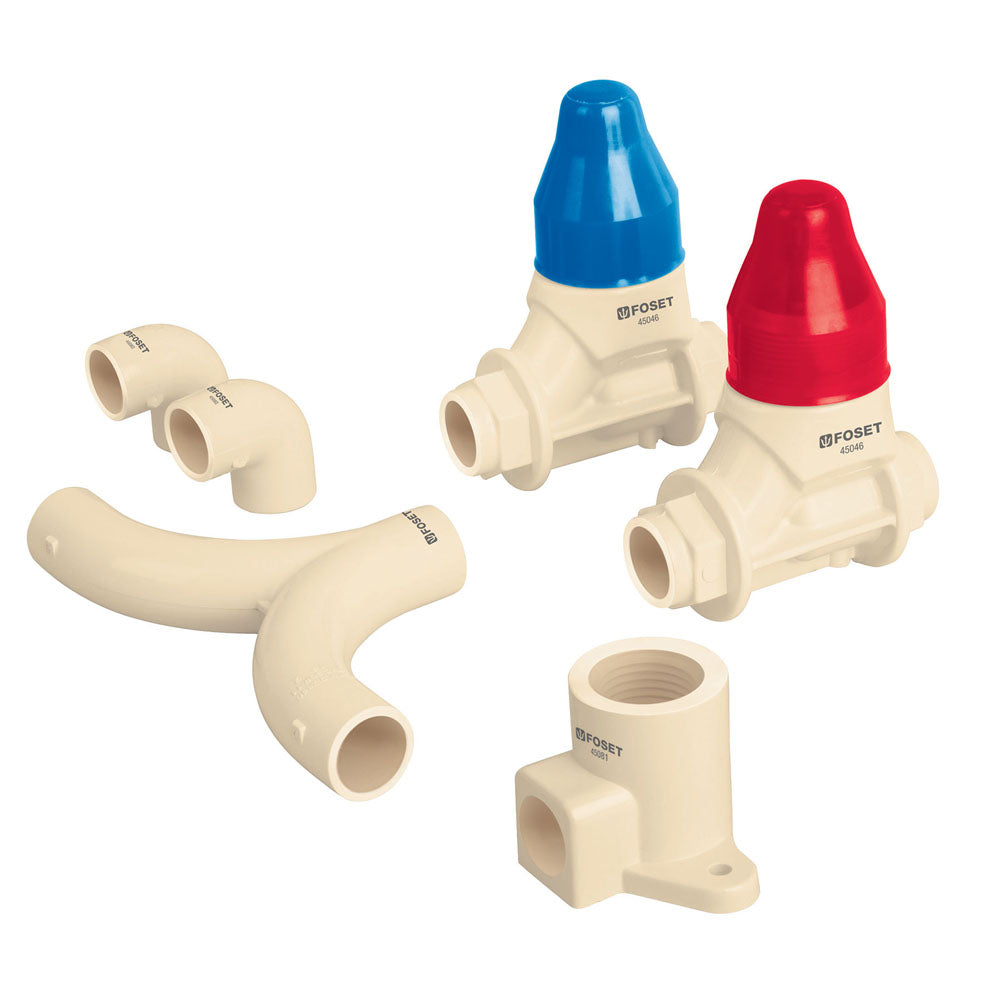 KIT CONEXIONES CPVC P/INST REGADERAS SIN MANERALES CPVC-KIT-B
