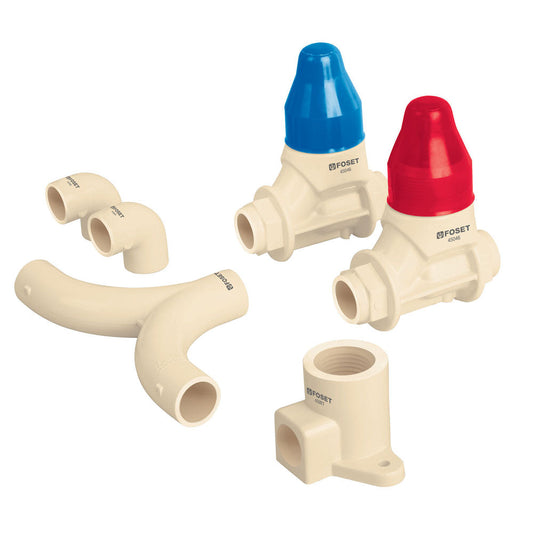 KIT CONEXIONES CPVC P/INST REGADERAS SIN MANERALES CPVC-KIT-B